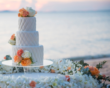 Wedding cake beach